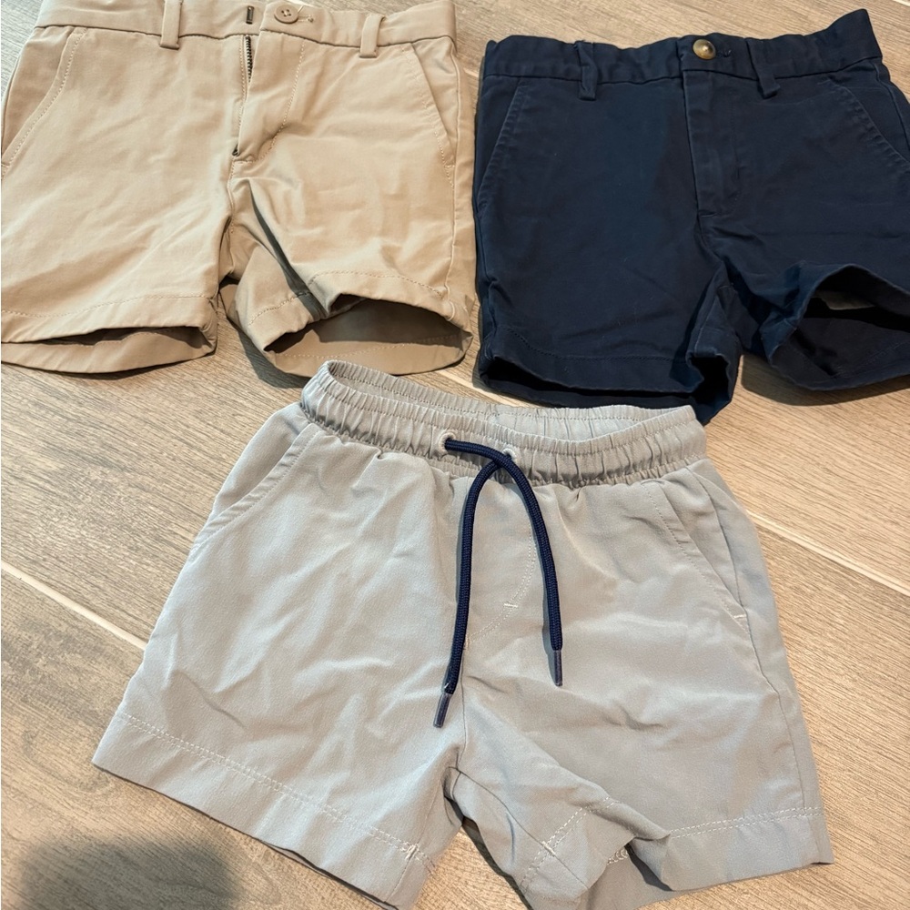 Vineyard Vines Kids Shorts Set - Tan, Navy, Light Gray